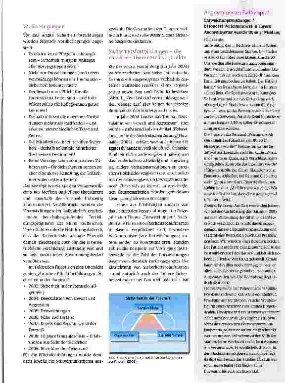 Vorschauseite 2: Sicherheit betrifft alle Berufsgruppen Vorstellung einer Konzeption