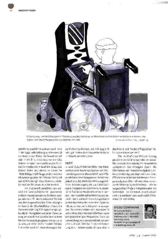 Vorschauseite 5: Wie können Roboter Pflegekräfte entlasten?Roboter können Wäsche zu den Stationen bringen und Getränke verteilen. Der Effizienzgewinn hängt dabei von der Art der Tätigkeit ab.