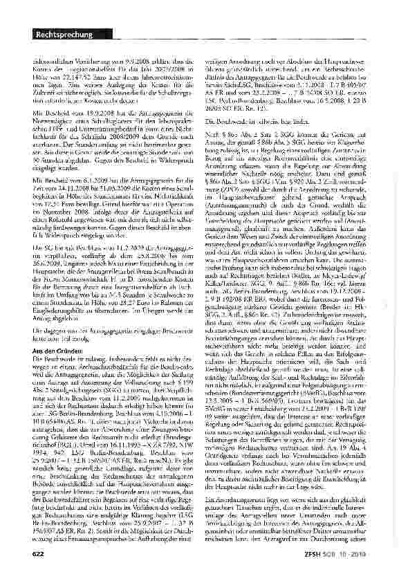 Vorschauseite 3: Eingliederungshilfe für Sehbehinderte; Hilfe für angemessene Schulbildung (Montessorischule); Übernahme der Kosten für Integrationshelfer