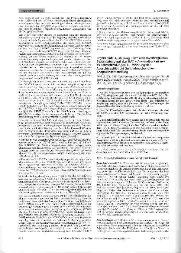 Vorschauseite 4: Entgeltsicherung leistungsgeminderter Arbeitnehmer (TVÜ-VKA)TVÜ-VKA Protokollerklärung zum 3. Abschnitt; BMT-G-II §28;TVöD (VKA)§18