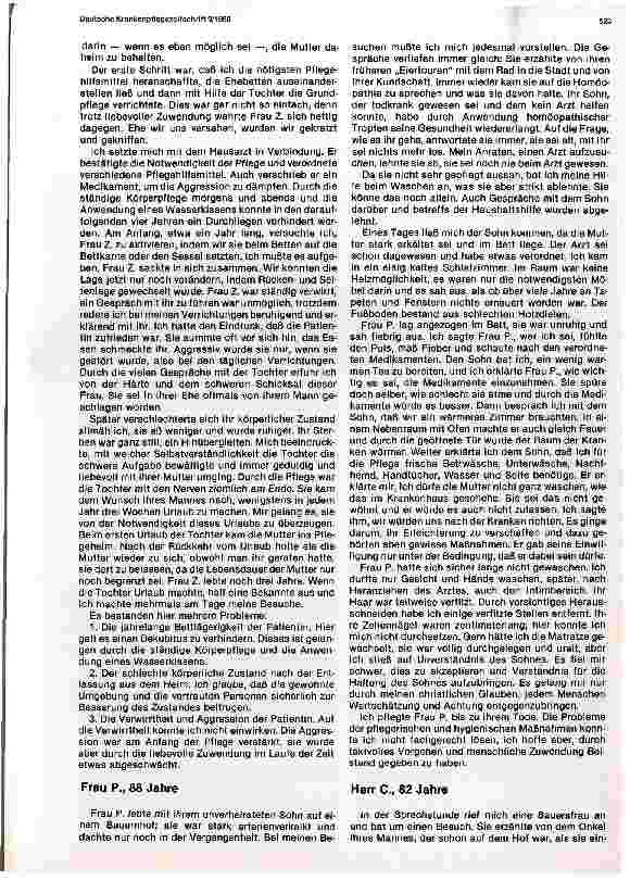 Vorschauseite 2: Probleme und Lösungsmöglichkeiten im Alltag einer Gemeindekrankenschwester