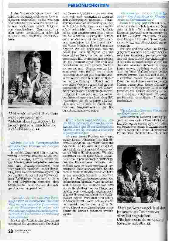Vorschauseite 2: ...und jeden Tag ein Risiko eingehen Neue Rektorin der Kaderschule Aarau