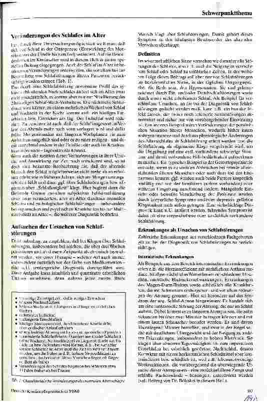 Vorschauseite 2: Schlaf im Alter