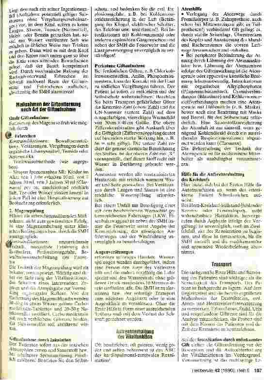 Vorschauseite 2: Erstmaßnahmen bei Vergiftungsunfällen