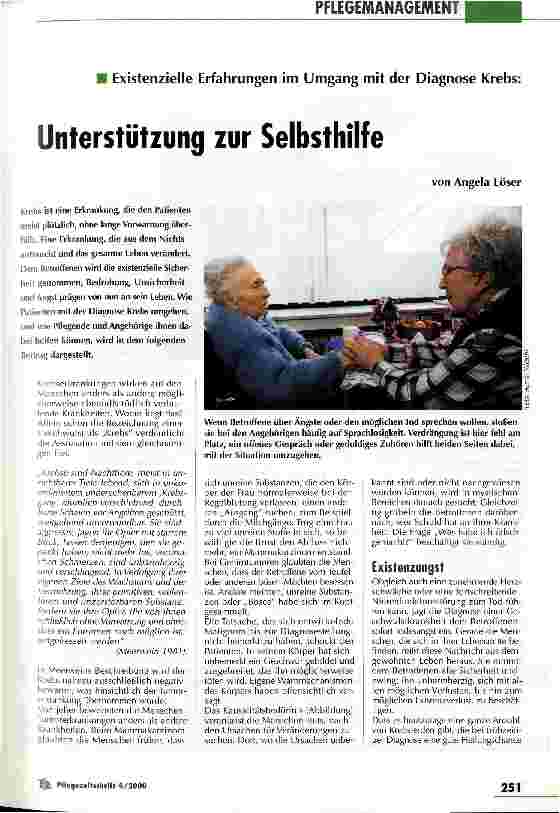 Vorschauseite 1: Unterstützung zur Selbsthilfe