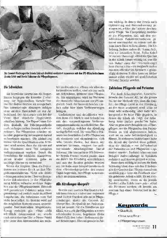 Vorschauseite 4: Pflegequalität der Intensivstation auf dem Prüfstand