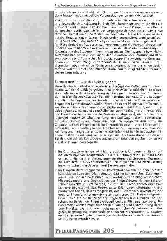 Vorschauseite 2: Konsequenzen für die Studienorganisation