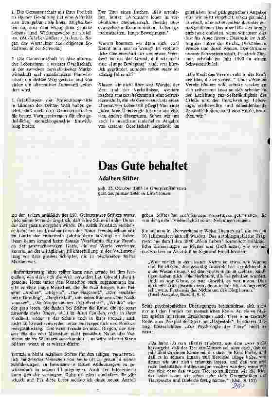 Vorschauseite 3: Unsere Schwesternschaft als Genossenschaft im Wandel der Zeit