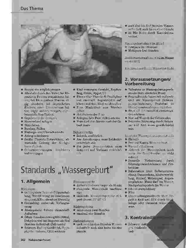 Vorschauseite 2: STANDARDSin der klinischen Geburtshilfe