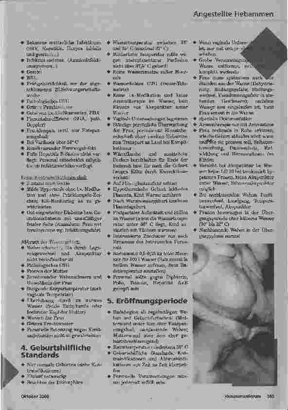 Vorschauseite 3: STANDARDSin der klinischen Geburtshilfe