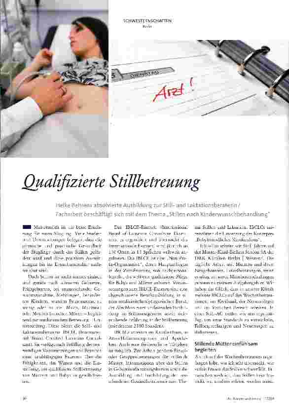 Vorschauseite 1: Qualifizierte Stillbetreuung