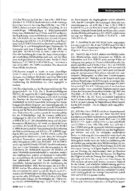 Vorschauseite 3: Kein Mehrbedarf wegen Behinderung für erwerbsfähige Hilfebedürftige; atypische Bedarfslage i.S. der Entscheidung des BVerfG; Leistungserbringung für Zeiten vor BVerfG-Entscheidung
