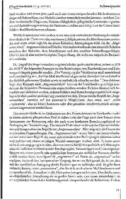 Vorschauseite 2: Pflegepersonalbemessung im Krankenhaus - oder zur Beharrlichkeit der Normativität