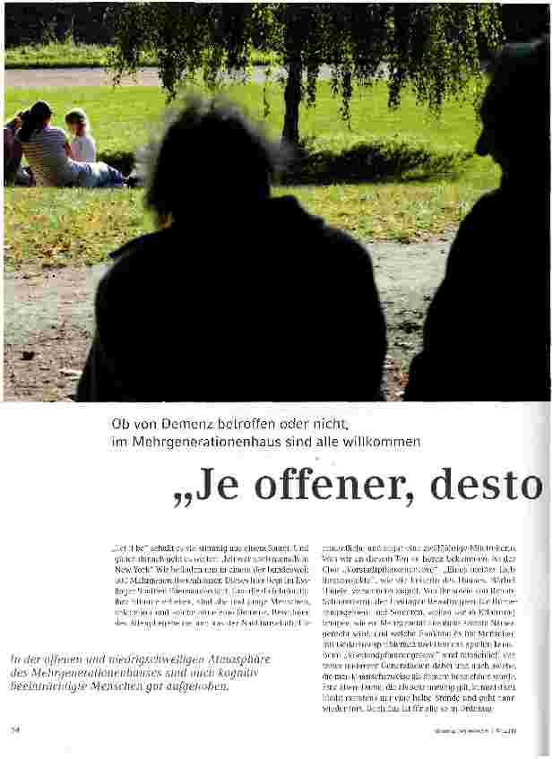 Vorschauseite 1: „Je offener, desto besser!