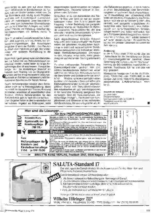 Vorschauseite 5: Funktionelle Ergotherapie - Soziale und berufliche Re-Integration. Die Rehabilitation traumatisch Querschnittgelähmter - 10.Folge