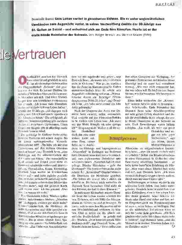 Vorschauseite 2: Blindes Vertrauen