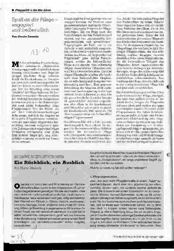 Vorschauseite 1: Spaß an der Pflege - engagiert und freiberuflich