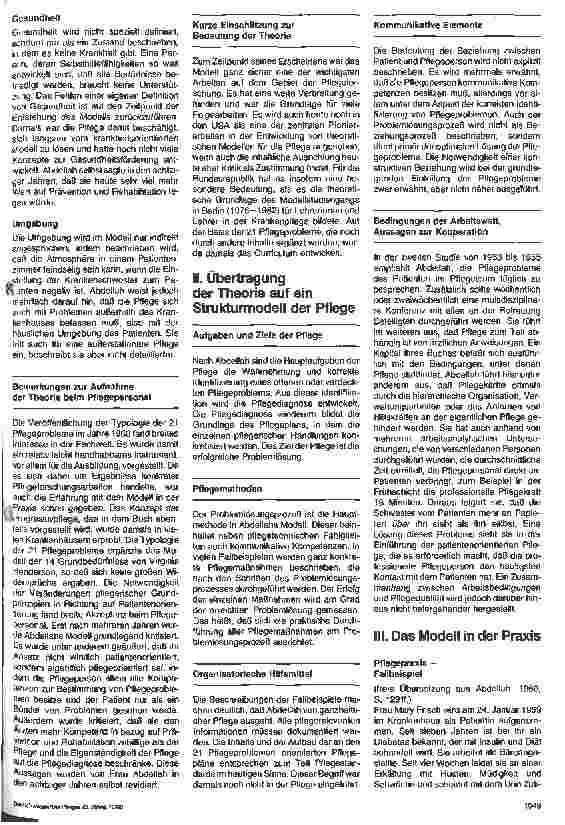 Vorschauseite 4: Pflegemodelle in der Praxis - 4. Folge: 21 Pflegeprobleme