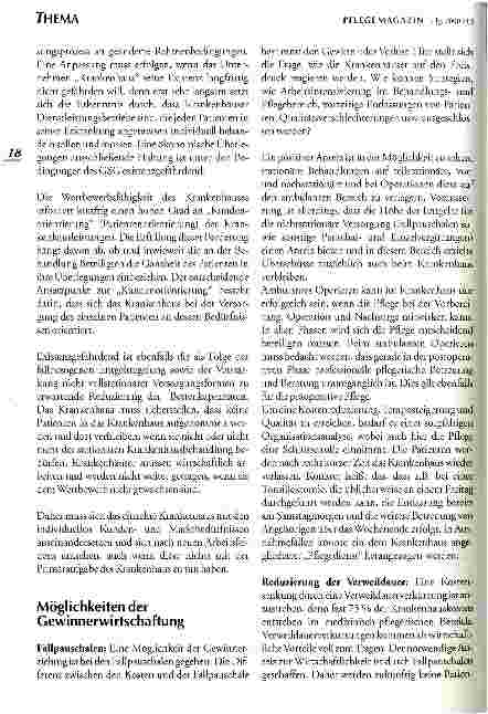 Vorschauseite 2: Möglichkeiten der Gewinnerwirtschaftung im Krankenhaus