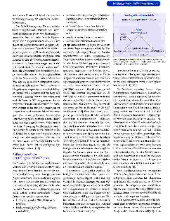Vorschauseite 3: Das Apnoe-Bradykardie-Syndrom des Frühgeborenen