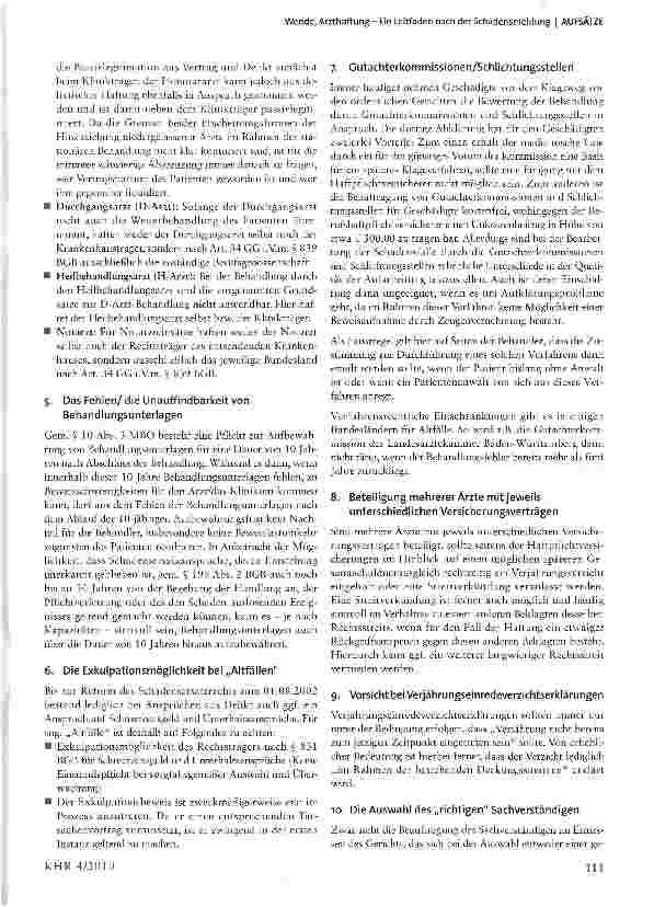 Vorschauseite 3: Arzthaftung - Ein Leitfaden nach der Schadensmeldung