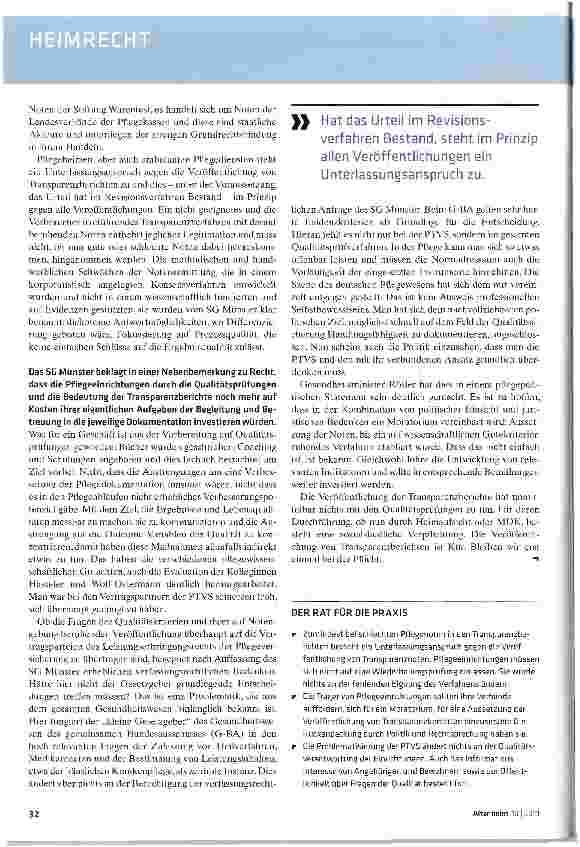 Vorschauseite 2: SG-Münster: Transparenzberichte dürfen nicht veröffentlicht werden
