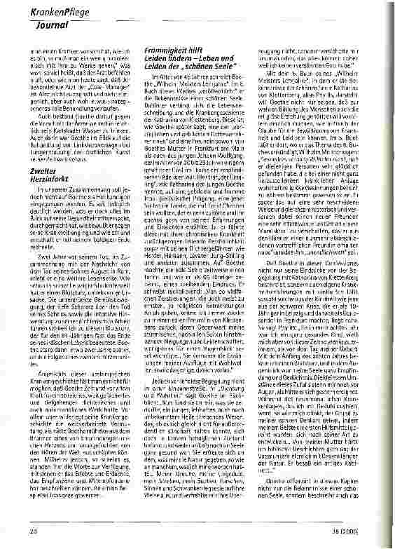 Vorschauseite 3: Goethe zwischen Krankheit und Gesundheit