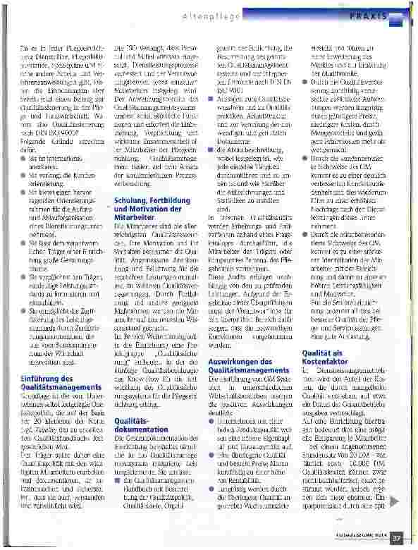 Vorschauseite 2: ISO-Normen für Senioreneinrichtungen