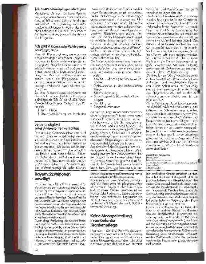 Vorschauseite 2: Neuorientierung der Hauskrankenpflege nach der Einheit