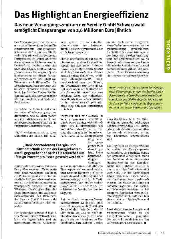 Vorschauseite 1: Das Highlight an Energieeffizienz