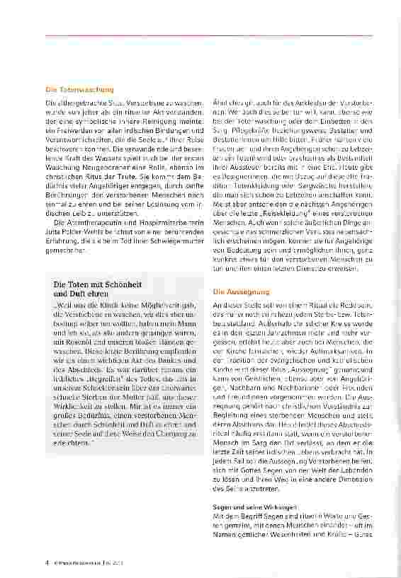 Vorschauseite 2: I. Stationen des Abschieds am Sterbeund Totenbett