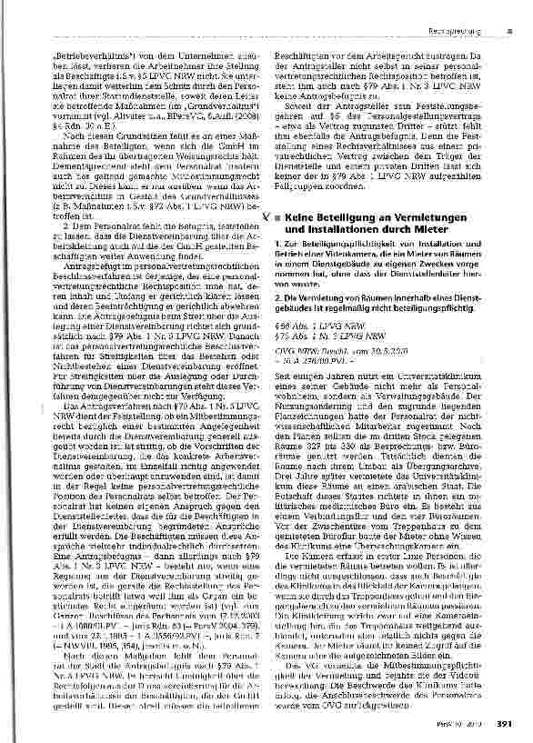 Vorschauseite 3: Mitbestimmung bei Personalgestellung