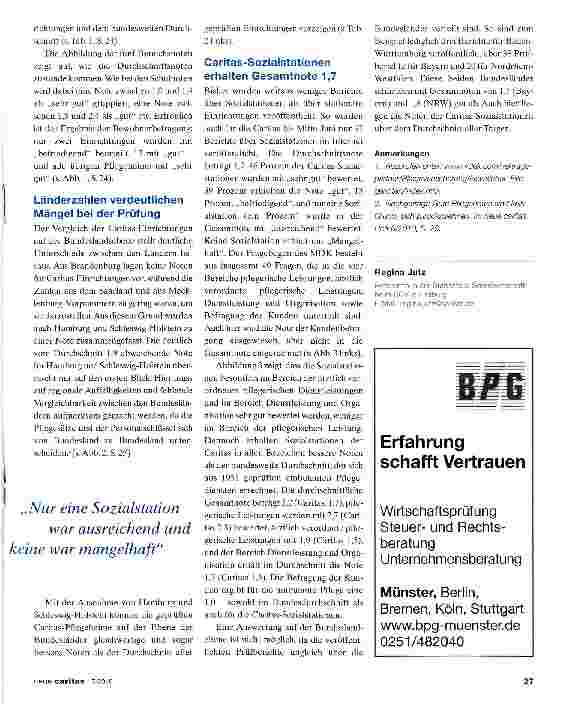 Vorschauseite 5: Caritas muss ihr Pflegezeugnis nicht verstecken