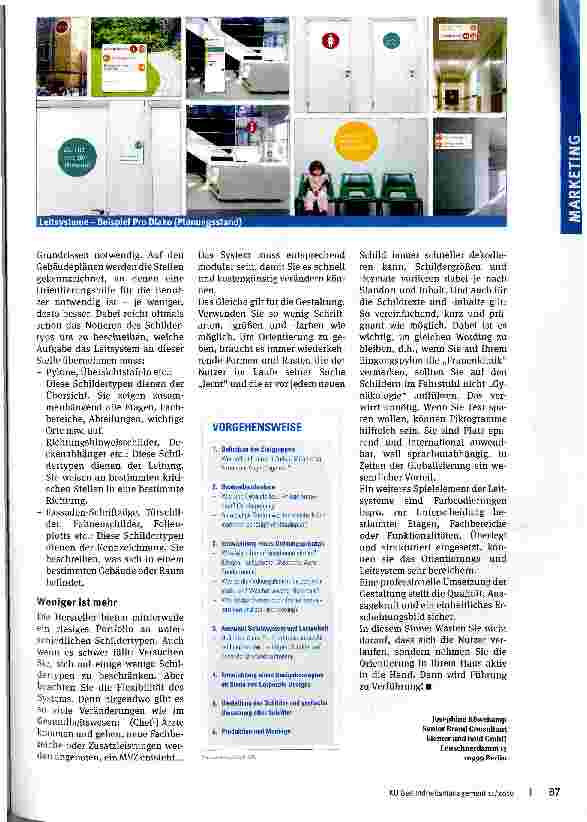 Vorschauseite 2: Auf dem richtigen Weg, aber in die falsche Richtung? 9. Schritt der Markenarbeit: Orientierungsund Leitsysteme