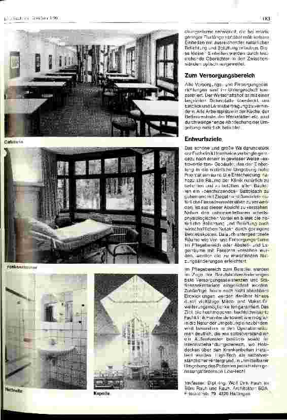 Vorschauseite 3: Der Neubau der Fachklinik Hornheide an der Westfälischen Wilhelms- Universität Münster
