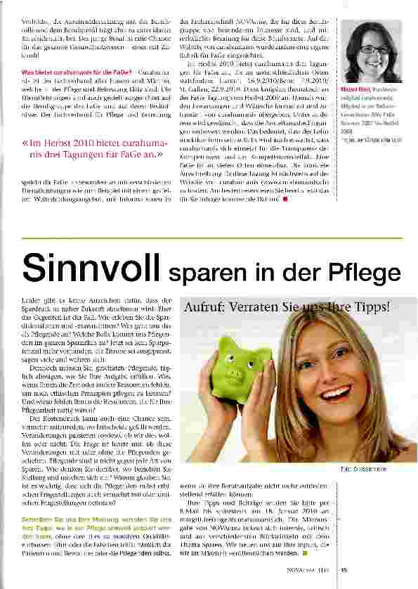 Vorschauseite 2: FaGe - ein Beruf mit Zukunft