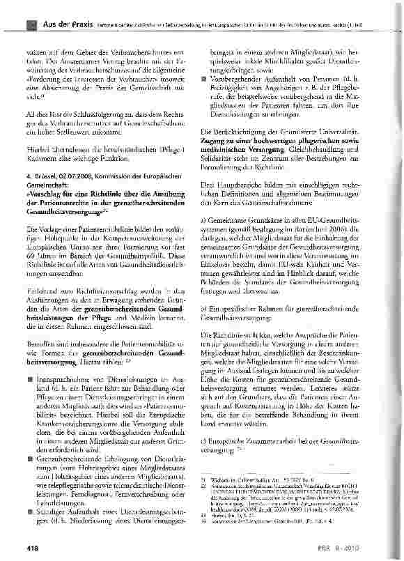 Vorschauseite 4: Kammern der Berufsständischen Selbstverwaltung in der Europäischen Union im Lichte des deutschen und europäischen Rechts (I.Teil)