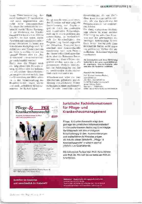 Vorschauseite 6: Personalausstattung und Ergebnisqualität