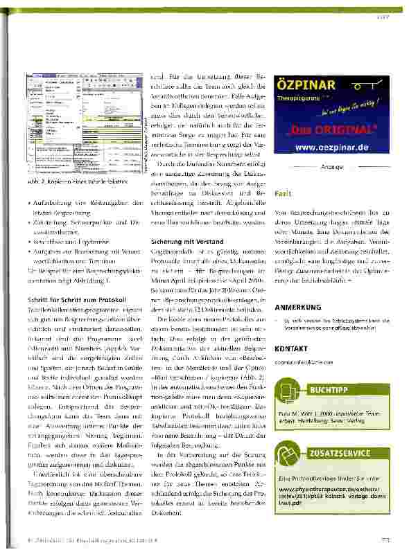 Vorschauseite 2: Computertipp für Physiotherapeuten (12)