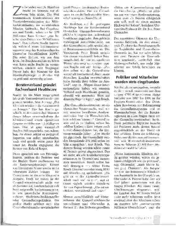 Vorschauseite 2: Guter Rat für die Gesundheitsbranche