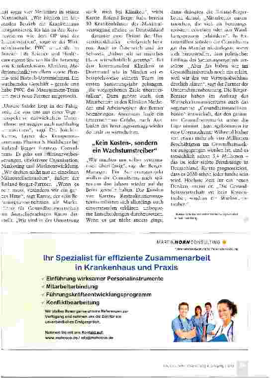Vorschauseite 4: Guter Rat für die Gesundheitsbranche