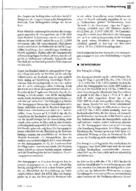 Vorschauseite 3: Anforderungen an Maßnahmenbescheide und Verwaltungsverfahren nach § 115 Abs. 2 SGB XI