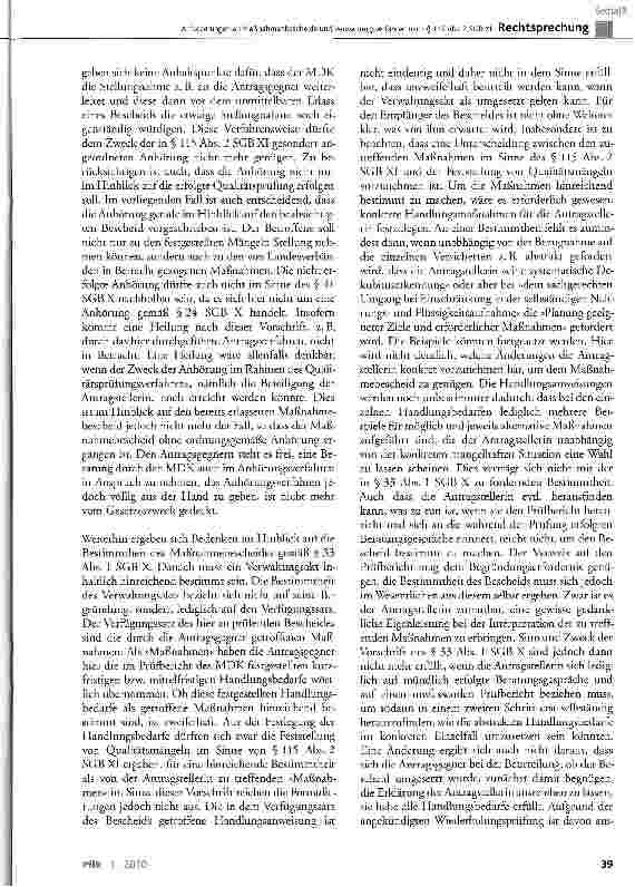 Vorschauseite 5: Anforderungen an Maßnahmenbescheide und Verwaltungsverfahren nach § 115 Abs. 2 SGB XI