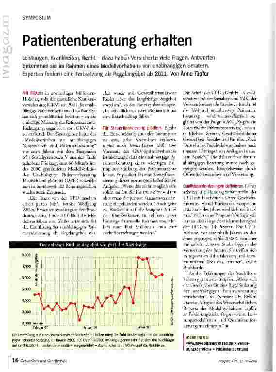 Vorschauseite 1: Patientenberatung erhalten
