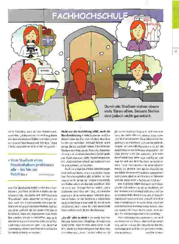 Vorschauseite 2: Studieren: ja oder nein?