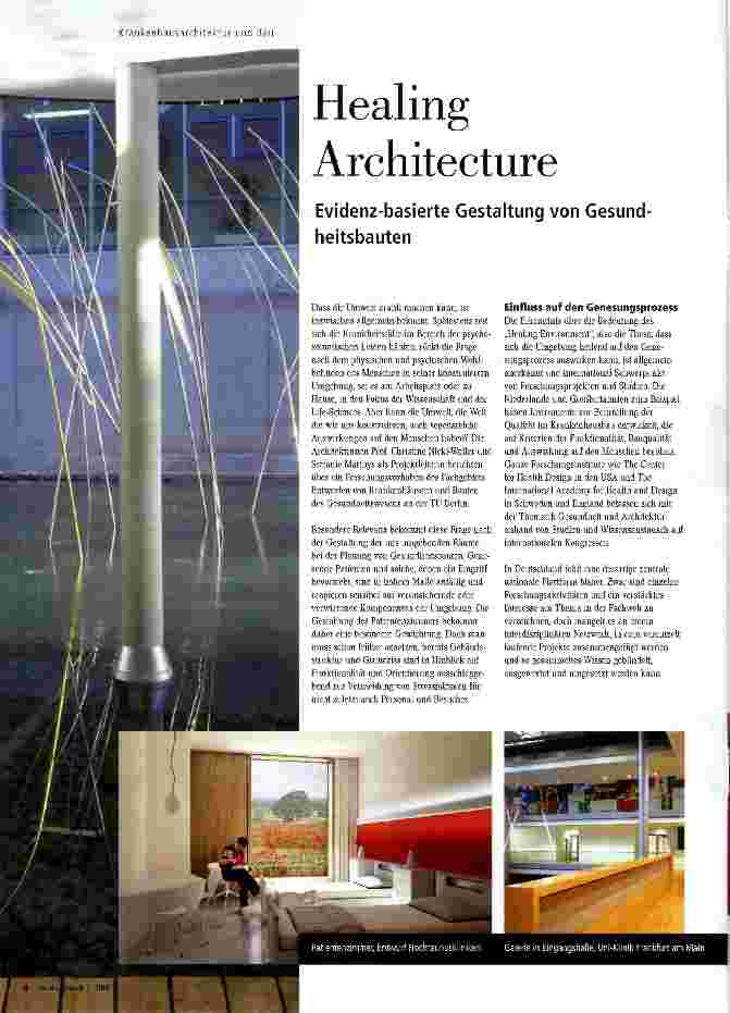 Vorschauseite 1: Healin Architecture Evidenz-basierte Gestaltung von Gesundheitsbauten