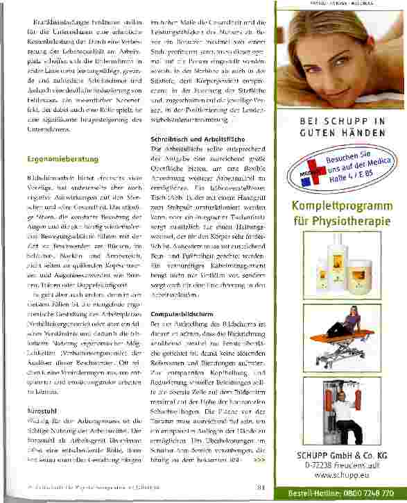 Vorschauseite 2: Physiotherapeuten in der betrieblichen Gesundheitsförderung