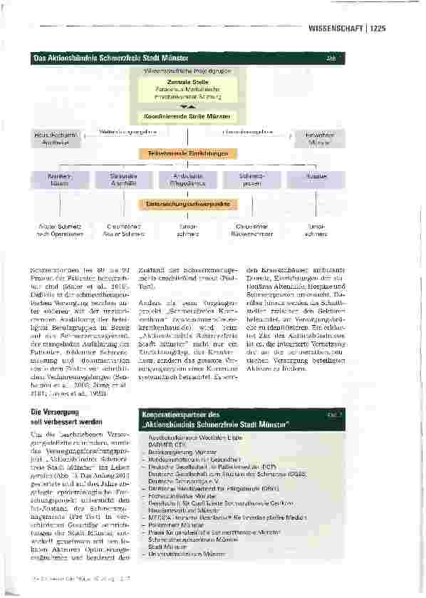 Vorschauseite 2: Schmerzmanagement-ForschungAktionsbündnis Schmerzfreie Stadt Münster