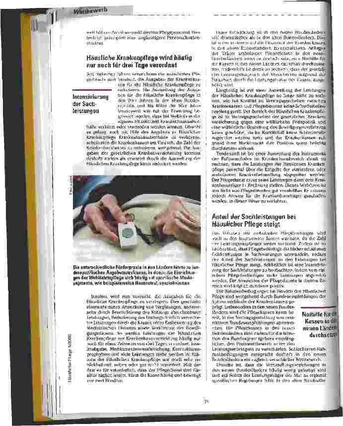 Vorschauseite 2: Ambulante Dienste in Ost und West Ist-Analyse und Zukunftsperspektiven