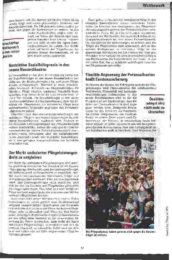 Vorschauseite 3: Ambulante Dienste in Ost und West Ist-Analyse und Zukunftsperspektiven